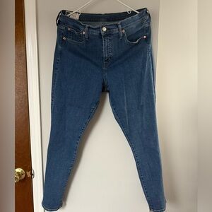 GAP Women's Deep Blue Skinny Jeans